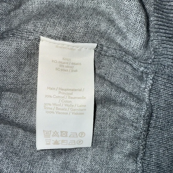 Boden Women’s Cassandra Cardigan Medium Grey with Bright Stripe Detail - Picture 10 of 12